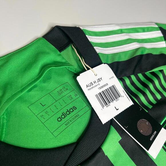 Adidas Austin FC 2023/24 Home Jersey Green Black HI1835 Men’s Size L Soccer MLS - Picture 5 of 7